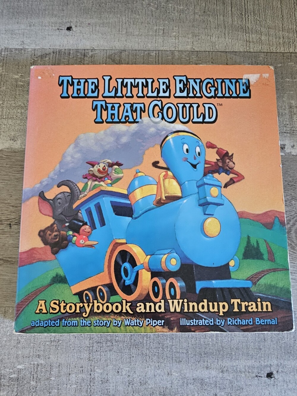 The Little Engine That Could- 1998 Book & NO Windup Engine Illust. BERNAL